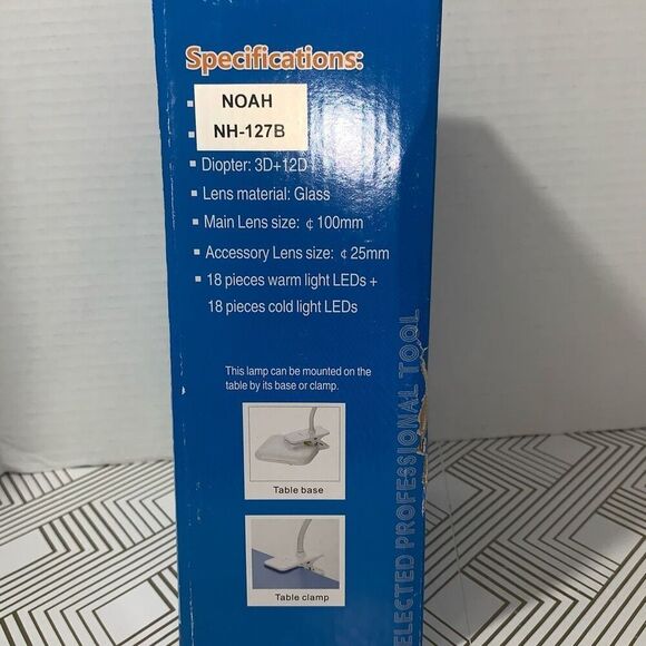 Magnifying Lamp with Micro USB Interface Mountable Touch Switch 3D + 12D New - Picture 3 of 6